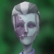 Xie Bi'an turns to face the viewer, blinks, and smiles.